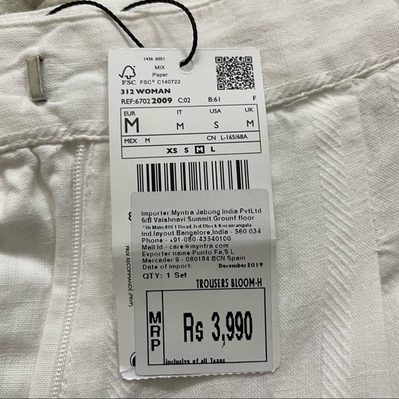 MANGO white culottes - Picture 3 of 6